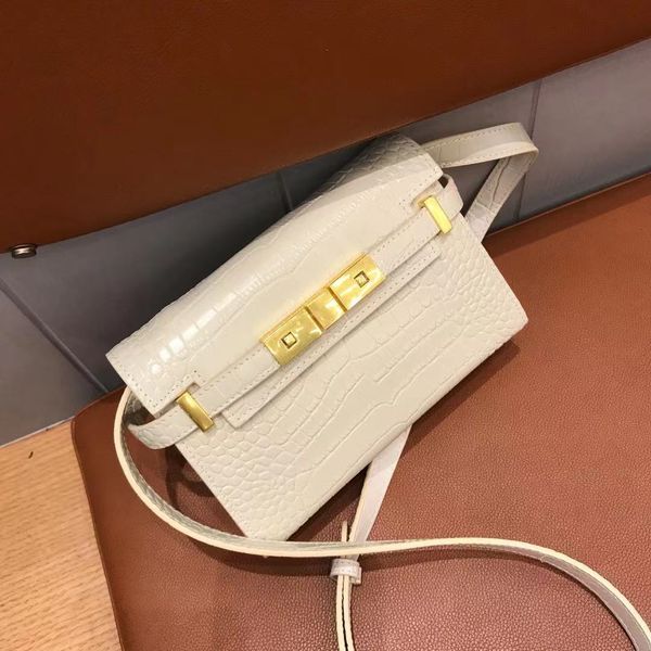 

genuine leather crocodile mini manhattan women's one shoulder messenger bag 2021