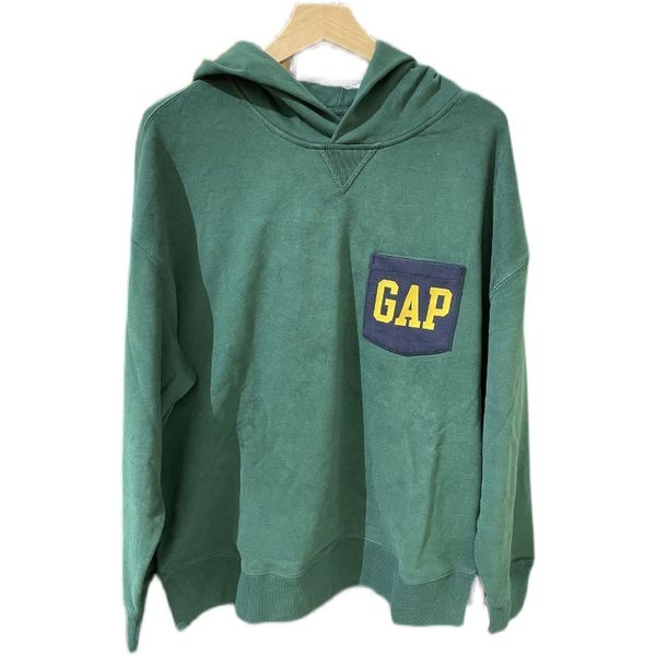 

luxury factory outlet brand hoodie gap men's french loop soft sweater 737292 2021 fall new loose sports 17zb, Black