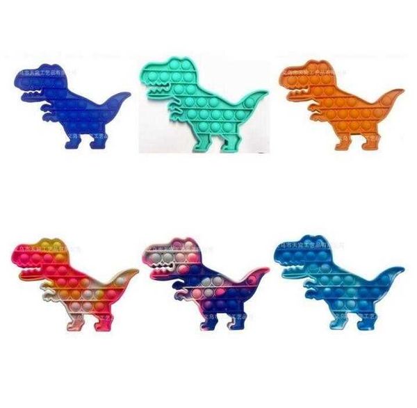 

dinosaur fidget toys sensory party favor push bubble board game toy anxiety stress reliever kids adults autism special needs sale