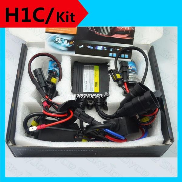 

car headlights 1 set h1c hid light kit ac short tube 35w 12v white 4300k-10000k conversion