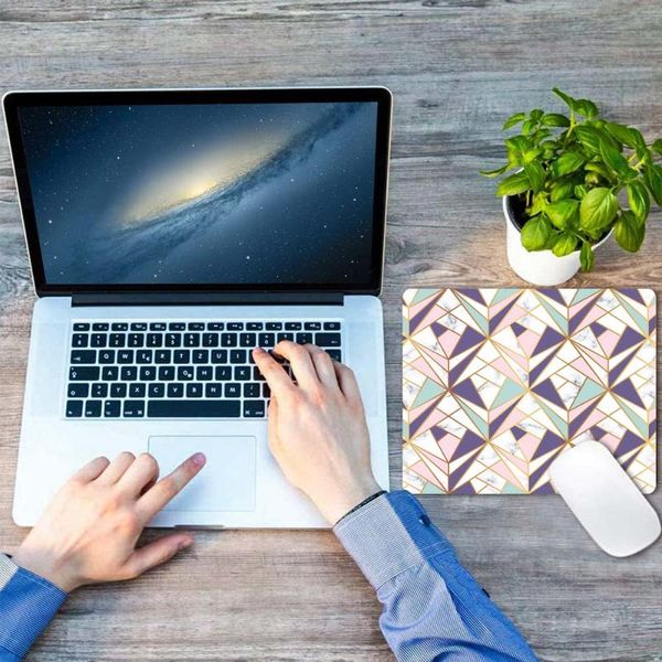 

mouse pads & wrist rests pad shape series gaming comfortable pu leather lappc mat office home universal small desk