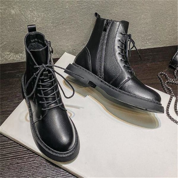 

women's black lace boots, fashion shoes, round head, zipper, fashion, winter