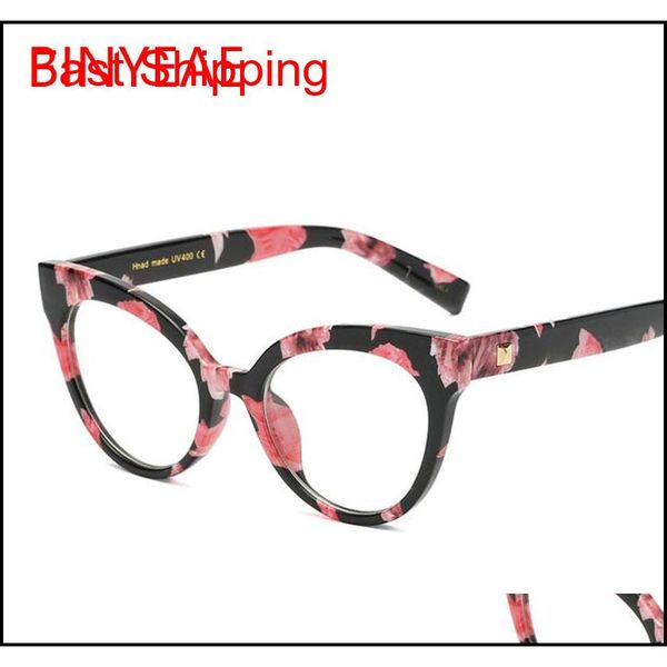 

fashion women cat eye glasses frames cat's eye clear eyeglasses ladies spectacles frame retro women's glass qyljun bdetoys, Blue