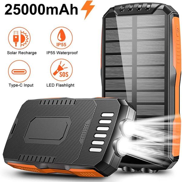 

portable lanterns wireless charging treasure 25000mah outdoor emergency solar mobile power supply