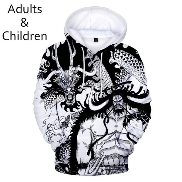

men's hoodies & sweatshirts novelty 3d one piece sweatshirt men women harajuku kids hooded casual autumn cartoon children and hoo, Black