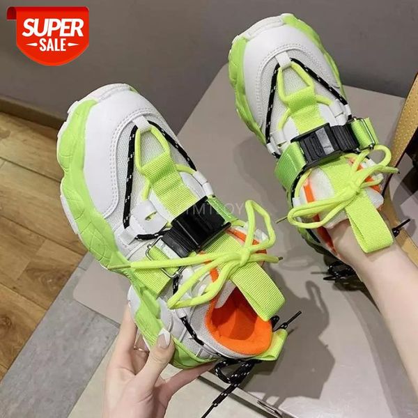 

Women Platform Sneakers Chunky Brand Designers Casual Running Shoes Sports Mesh Lace Up Zapatillas Plataforma Mujer 2021 #oK7V