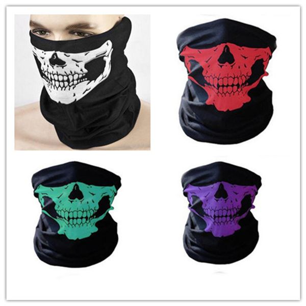 

festive halloween scary mask festival skull masks skeleton outdoor motorcycle bicycle multi masks scarf half face mask cap neck ghost