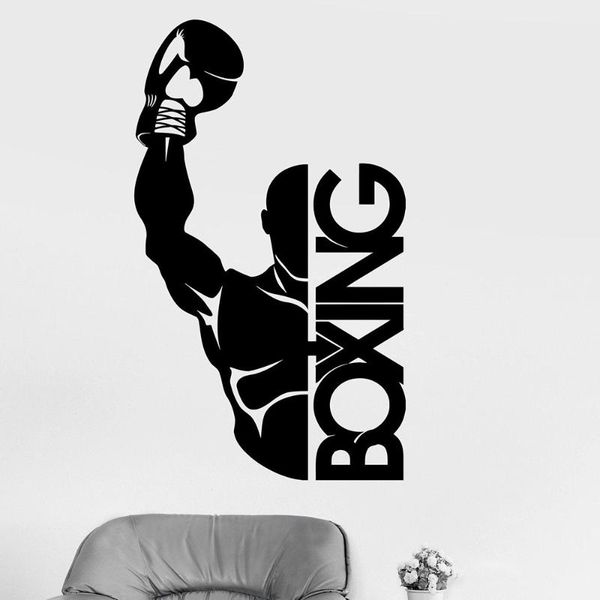 

wall stickers boxing home decor for kids rooms art mural drop