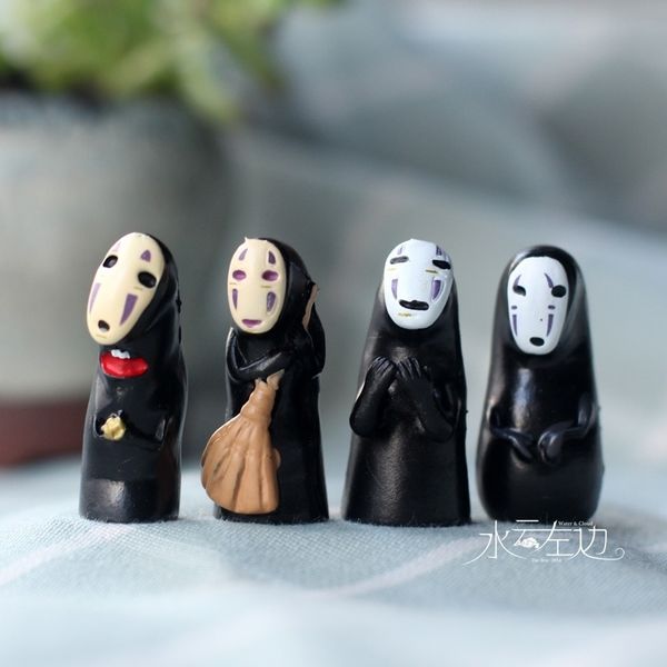 

micro landscape ornament hayao miyazaki chinchilla chihiro faceless man diy material potted flower doll