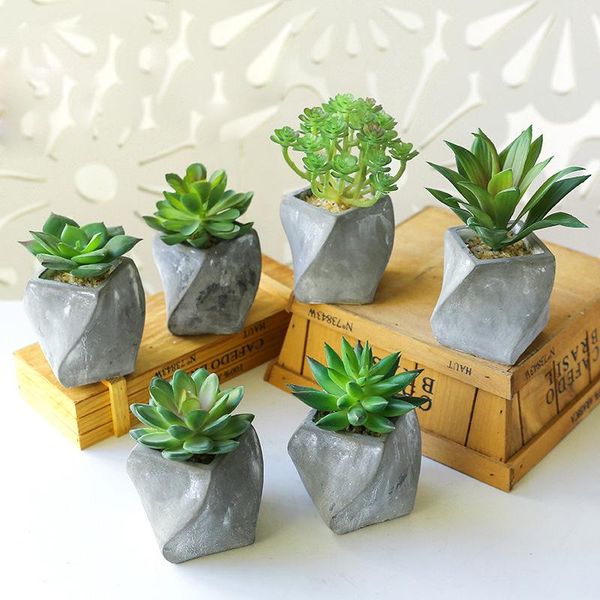 

succulents bonsai artificial fake plants home garden decoration creative ornaments potted simulation