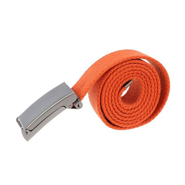 

plain webbing canvas metal buckle belt (orange, Black;brown