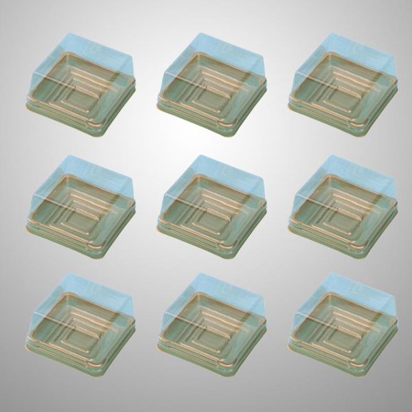 

50 pcs 80g cake boxes square moon cake tray boxes gift packaging