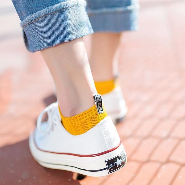 

boat socks men's cotton college japanese spring and summer thin socks solid color anti-skid shallow socks solid color st jllbcy, Black