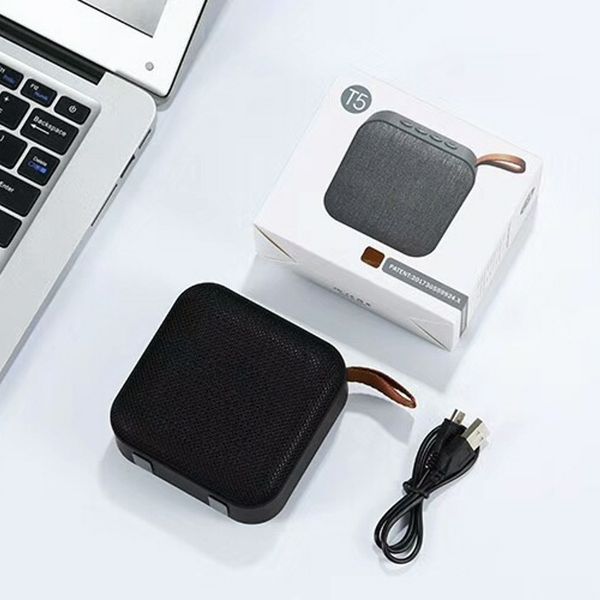 

2019 new handsmini portable cloth design t5 wireless professional stage audio speaker