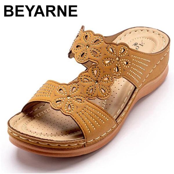 

sandals beyarnehollow wedges casual shoes beach slippers slides non slip summer platform comfy sandalias drop ship, Black