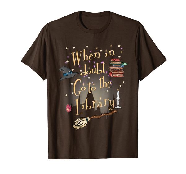 

When In Doubt Go To The Library T-Shirt Readers Gift, Mainly pictures