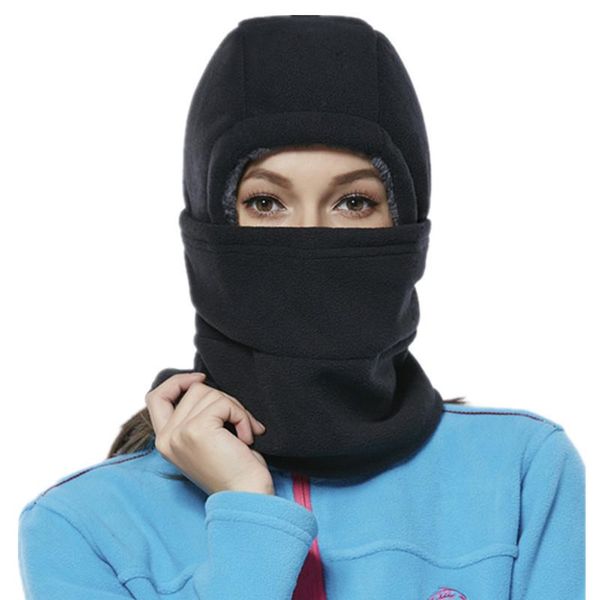 

beanies scarf mask hat for men women fleece velvet extra super warm plus winter cap multifunction hood hoodie cycling wind proof