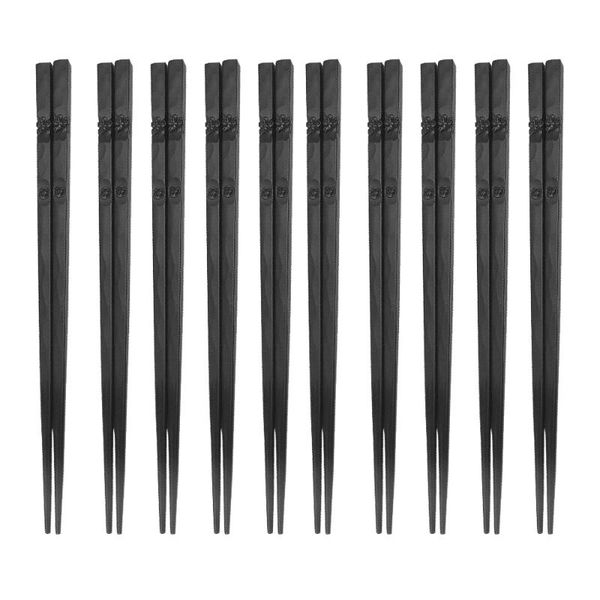 

10 pair japanese chopsticks flower pattern sushi chopstick non slip chop sticks valued gift for friends kitchen tool