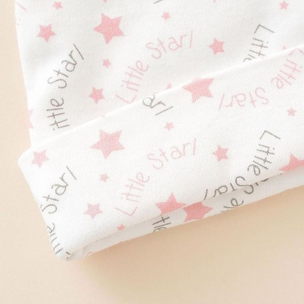

caps & hats 1xcd baby stars printed cotton gloves hat set born anti scratching mittens beanie infants shower gifts, Yellow