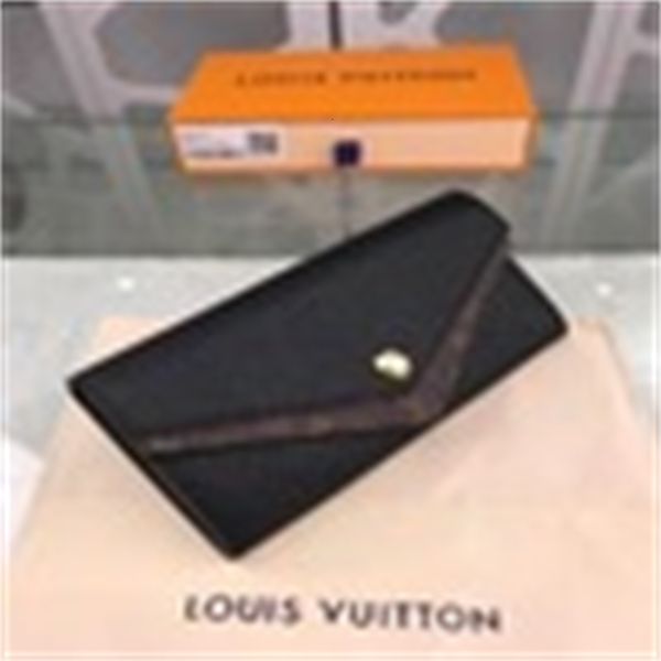 

evening brand designer clutches luxury 64319 real phone leather compact long purse wallets chain wallet cases pouches key card holders 5jqo, Red;black