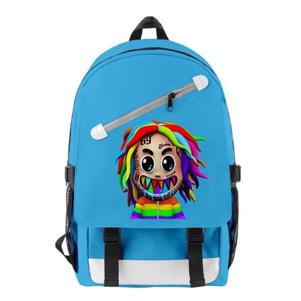 

backpack 6ix9ine girl hip hop bag lady zipper school men travel computer
