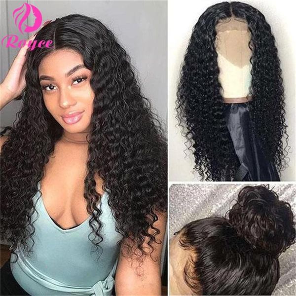 

lace wigs kinky curly frontal wig 13x1 transparent wet and wavy deep front human hair t part 4x1, Black;brown
