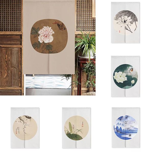 

curtain & drapes lotus bedroom door shelter fabric kitchen half panel curain partition without punching home decoration