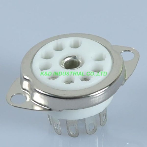 

smart power plugs 5pcs 9pin ceramic tube socket b9a 6dj8 12ax7 ecc83 cv492 12au7 6922 ecc82 valve