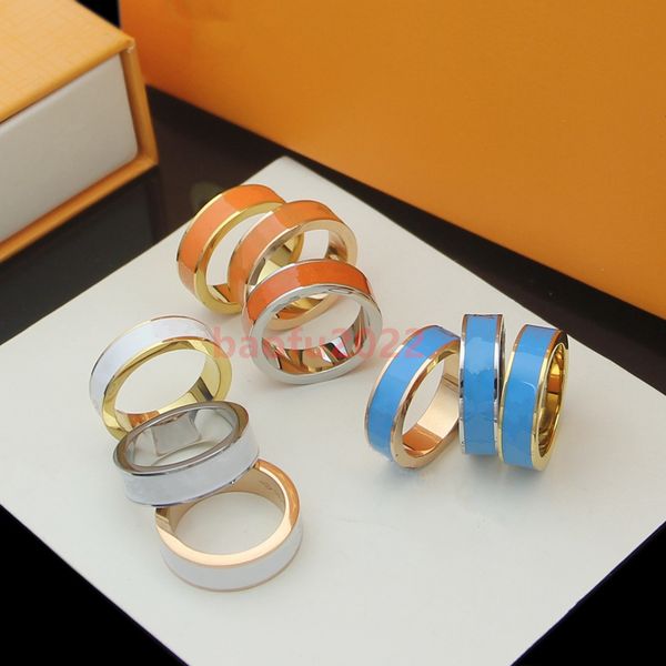 

2021 classic designer agate rings couples design leaf clovergold jewellery golden finger rings stainless men women lovers gift, Silver