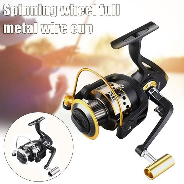 

la series spin fishing reel light weight ultra smooth reel 5.2: 1 high speed metal spin send line tools ldf668
