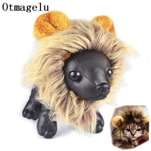 

cat costumes cute pet transfiguration costume lion mane winter warm wig small party clothes decoration with ear apparel accessories