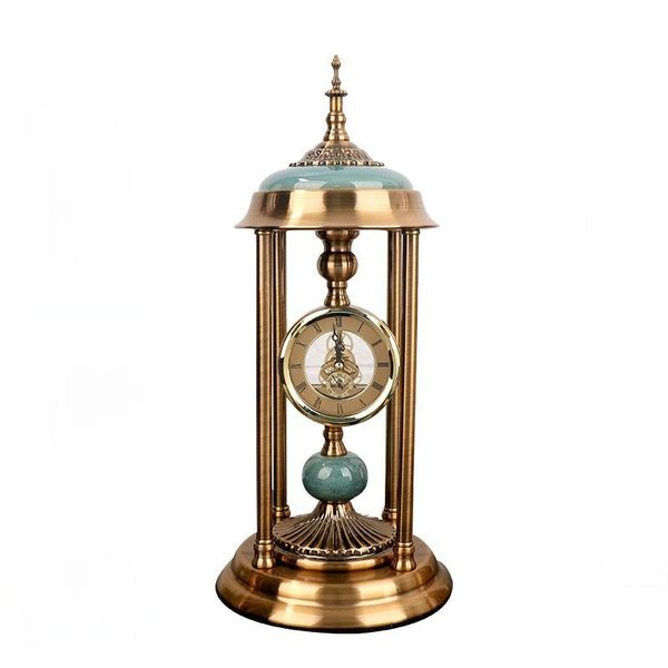 

desk & table clocks hardware pendulum clock creative abstract jewelry home model living room decoration ornaments european-style metal
