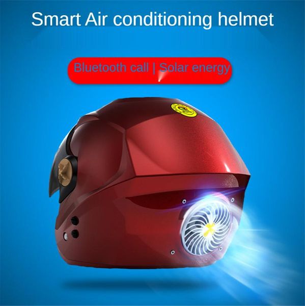 

motorcycle helmets smart bluetooth capacete de moto four seasons helmet summer fan solar open face vintage helm