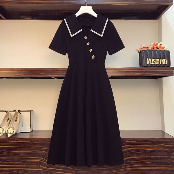 

temperament new show dress large size women's thin fashion summer foreign style hot, Black;gray