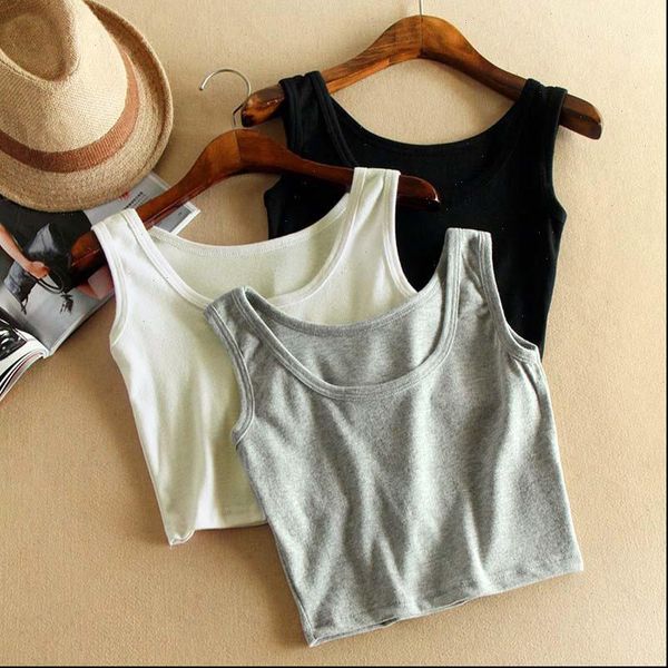 

women breathable elasticity lady fitness short blouse clothes running sports vest solid color mini women fashion, White