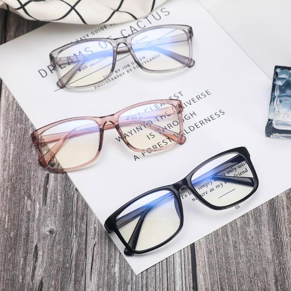 

fashion sunglasses frames blue light blocking glasses clear lens computer goggles eyeglasses women men anti gaming, Black