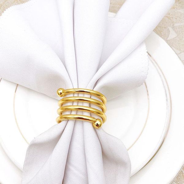 

napkin rings 8pcs/lot spring buckle metal wire link day party deskdecoration ring