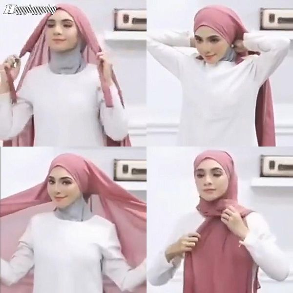 

scarves premium instant lace up chiffon scarf women malaysia headscarves muslim ladies hijab headwrap turban shawls 180*73cm headwear, Blue;gray