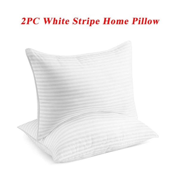 

standard pillow cushion cover case pillowcase home decor white stripe bedroom comfortable household decorative