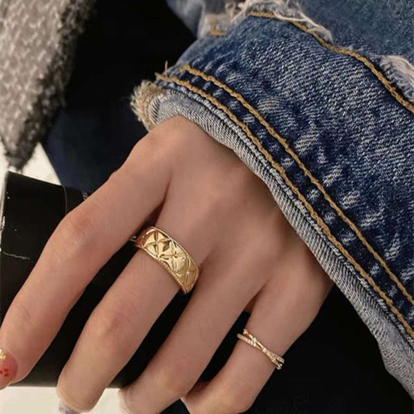 

hbp fashion korean east gate golden diamond opening women's niche design exquisite red ring, Silver