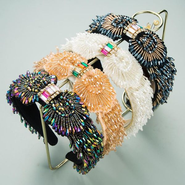 

hair clips & barrettes designer shiny crystal rhinestones and headband for women 2021 handmade braided bedazzled hairband, Golden;silver