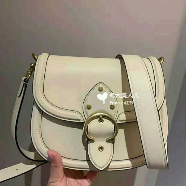 

large-capacity handbagsofficial website synchronization yang zi same beat leather saddle single shoulder slant span bag versatile fashion wo
