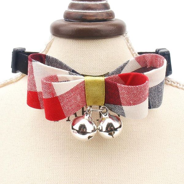

cat collars & leads small cats bow bell personalized accessories product kitten necklaces for pets collar dogs puppy collier animaux