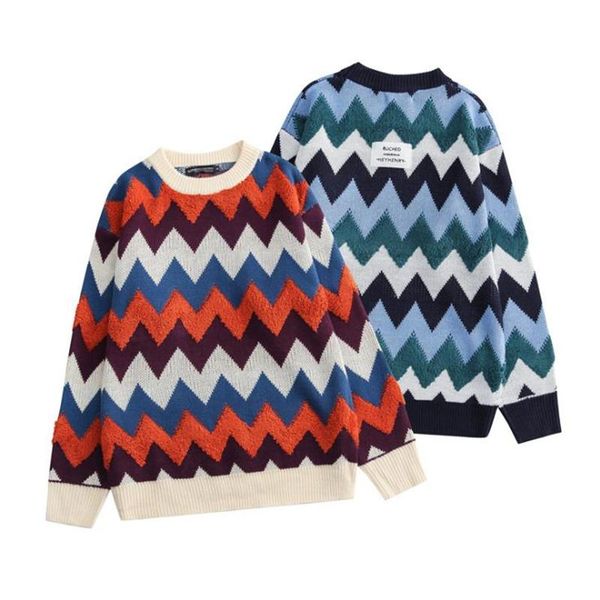 

men's sweaters fall winter men sweater fashion casual loose leisure stylish matching color pullover versatile knit male youth t, White;black