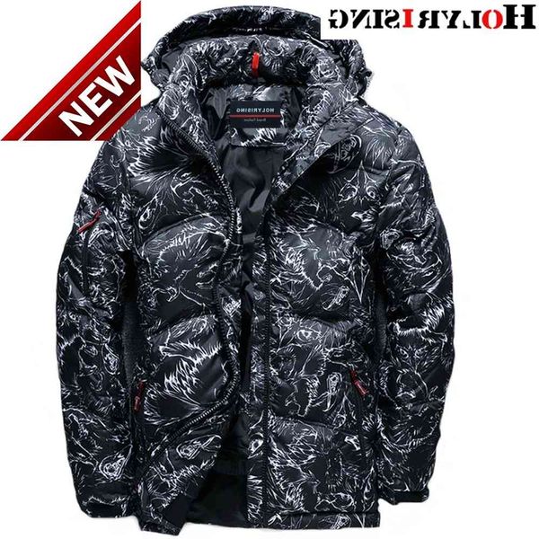 

men white down jackets hooded warm winter coat 80% jaquetas abrigo hombre zipper man clothes m-3xl 18479-5, Black