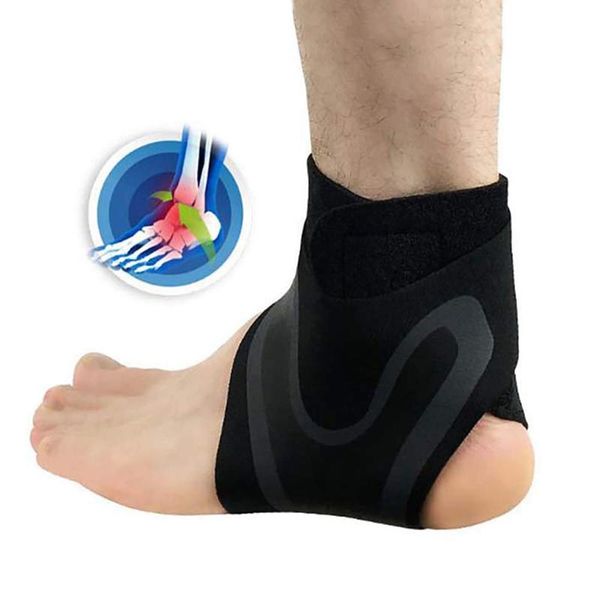 

breathable ankle support lightweight polyester ankle protector outdoor running basketball sleeves foot protective, Blue;black