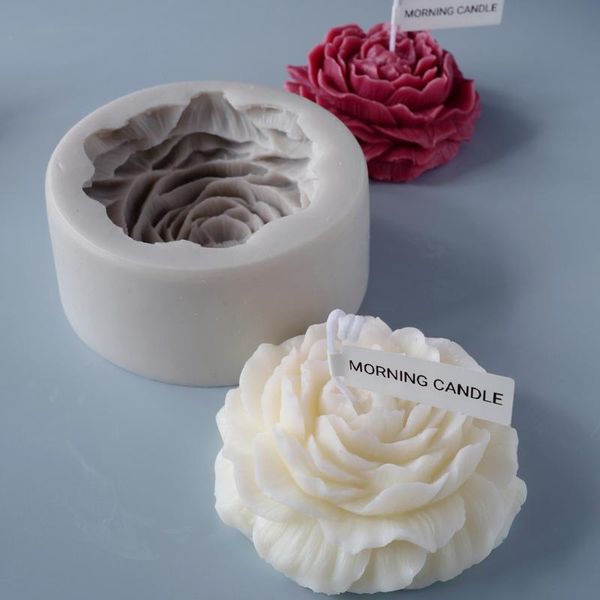 

craft tools candle mold handmade diy silicone large peony soap model plaster mould