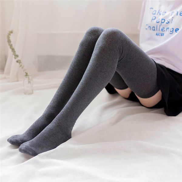 

and women tall cotton socks thigh over the knee lengthened high tube autumn winter women's, Black;white