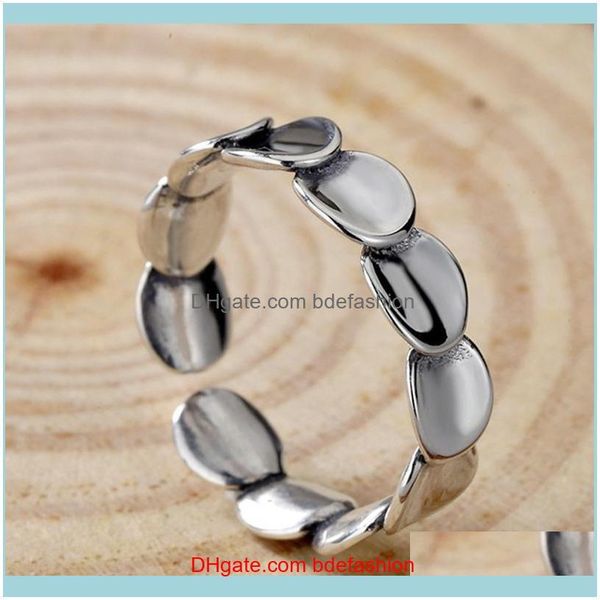 

wedding jewelrywedding rings multi-layer chiba scale ring ladies simple personality smooth round finger opening retro jewelry gift drop deli, Slivery;golden