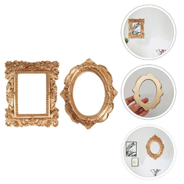 

frames 2pcs embossment design decorative po vintage adornments
